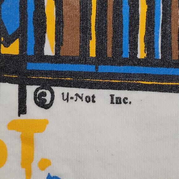 Vintage 90s Beales Street Blues Festival Shirt Medium 19x26 White - Picture 13 of 16